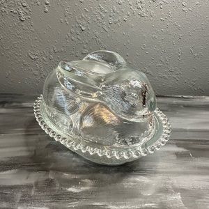 Indiana Glass Clear Bunny Dish